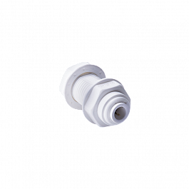 Фитинг выходной QF 1/4" - 1/4" белый