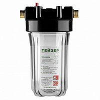 Корпус Гейзер 10BB 1" прозрачный