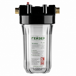 Корпус Гейзер 10BB 1" прозрачный