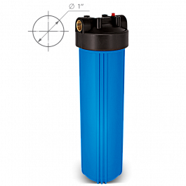 Корпус для магистрального фильтра Big Blue 20 - 1" + модуль умягчения